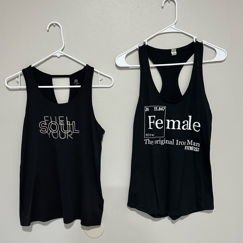 2 Muscle workout tanks XS $10